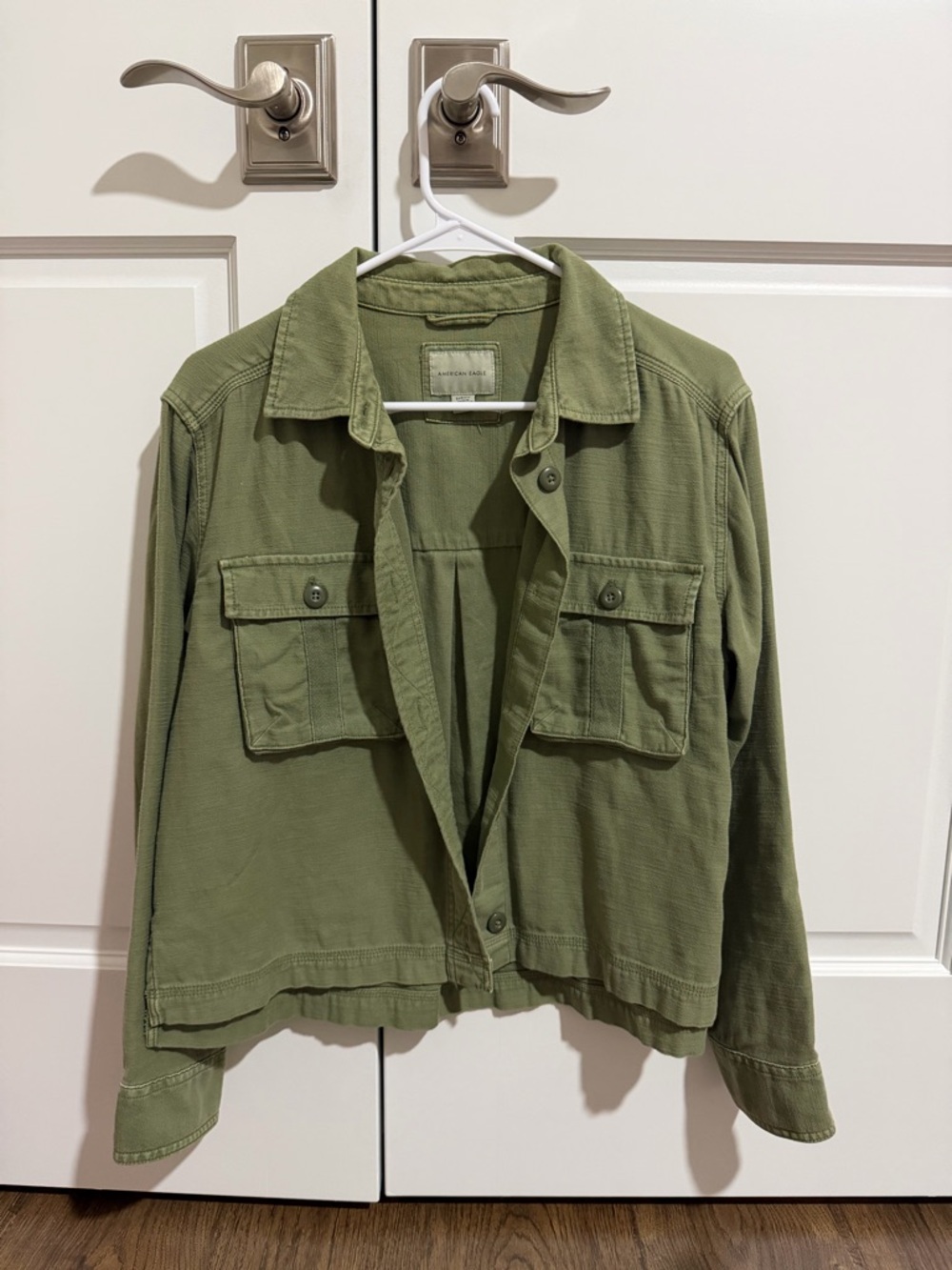 American Eagle Women’s Olive Green Shirt Jacket
